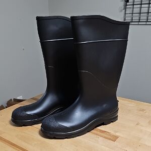 🌧️ NWOT Servus by Honeywell Black Rubber Work Rain Boots Size 14